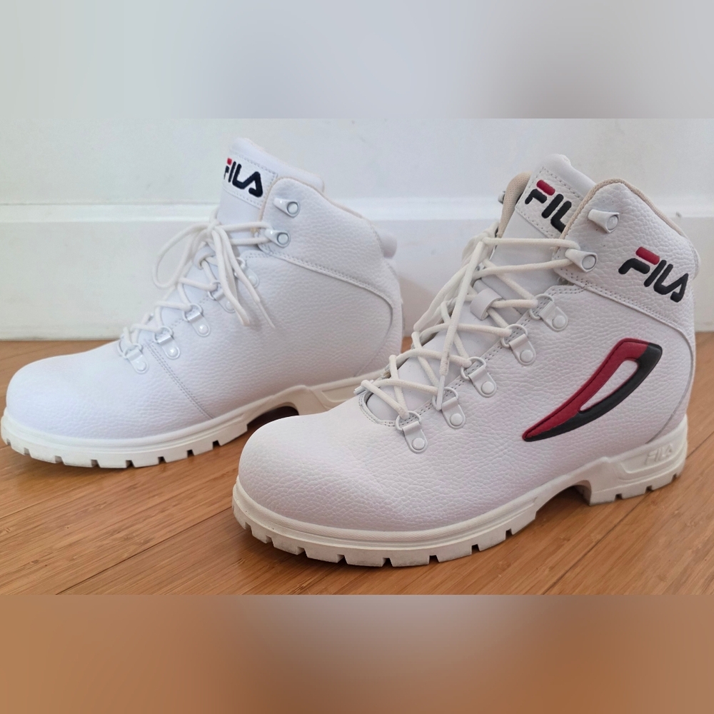 Fila Deviner FS Men's Boots White/Blue/Red Size 12 Excellent Condition